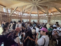 Daikin created one of the more innovative cooling solutions at the Osaka Expo — a rest area inspired by traditional ice storage rooms. | Joel Tansey