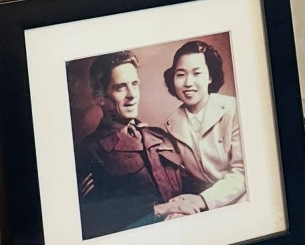 A photograph of Akiko Kirkham and her husband, Glenn Kirkham, in their younger days A photograph of Akiko Kirkham and her husband, Glenn Kirkham, in their younger days