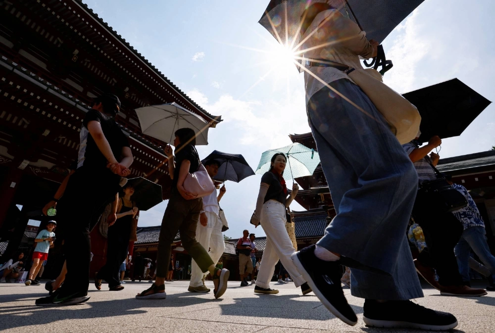High temperatures are forecast to last for another month in Japan, according to the weather agency. High temperatures are forecast to last for another month in Japan, according to the weather agency.