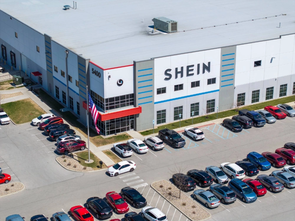 A Shein distribution center in Whitestown, Indiana, on April 8. Shein and other e-commerce sites originating from China are believed to have taken advantage of duty exemption systems of other countries to export goods of modest value in small lots. A Shein distribution center in Whitestown, Indiana, on April 8. Shein and other e-commerce sites originating from China are believed to have taken advantage of duty exemption systems of other countries to export goods of modest value in small lots.