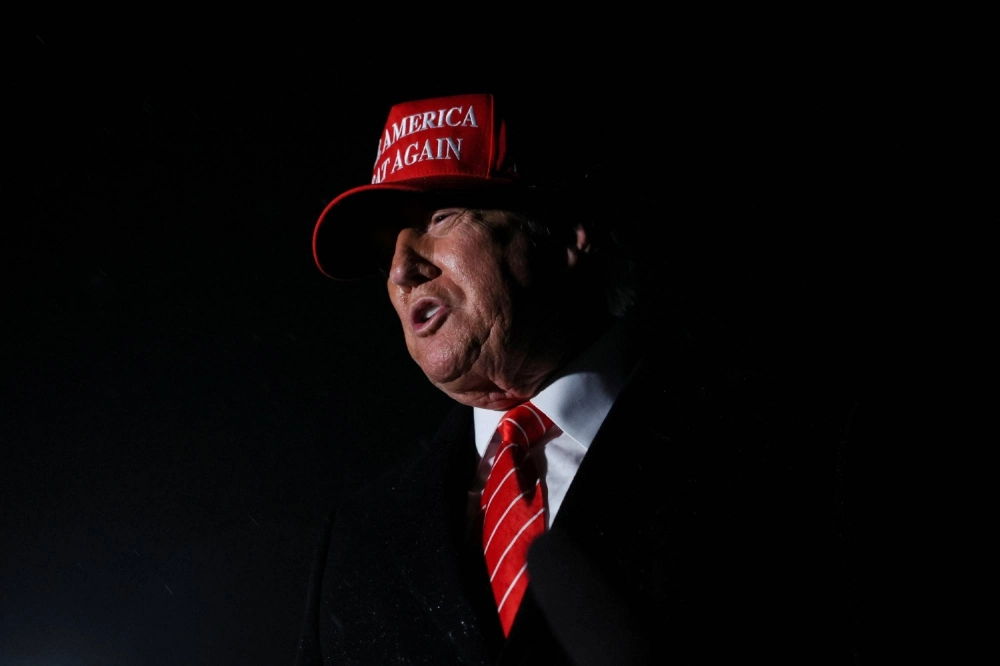U.S. President Donald Trump speaks with the media at Joint Base Andrews, Maryland, in May. U.S. President Donald Trump speaks with the media at Joint Base Andrews, Maryland, in May.