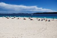 A beach on Miyako island in Okinawa Prefecture. As the climate heats up, travel trends show that holidaymakers are shunning beaches and gravitating toward cooler mountain destinations. | REUTERS