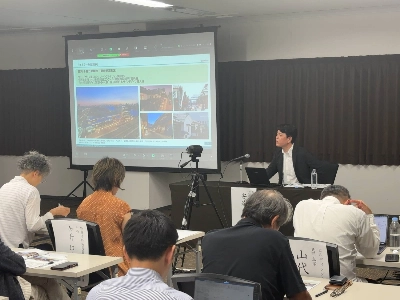 Hiroyuki Adachi, managing director of Shelter, a wooden architecture construction firm in Yamagata, speaks during a seminar in Sendai in July. Hiroyuki Adachi, managing director of Shelter, a wooden architecture construction firm in Yamagata, speaks during a seminar in Sendai in July.