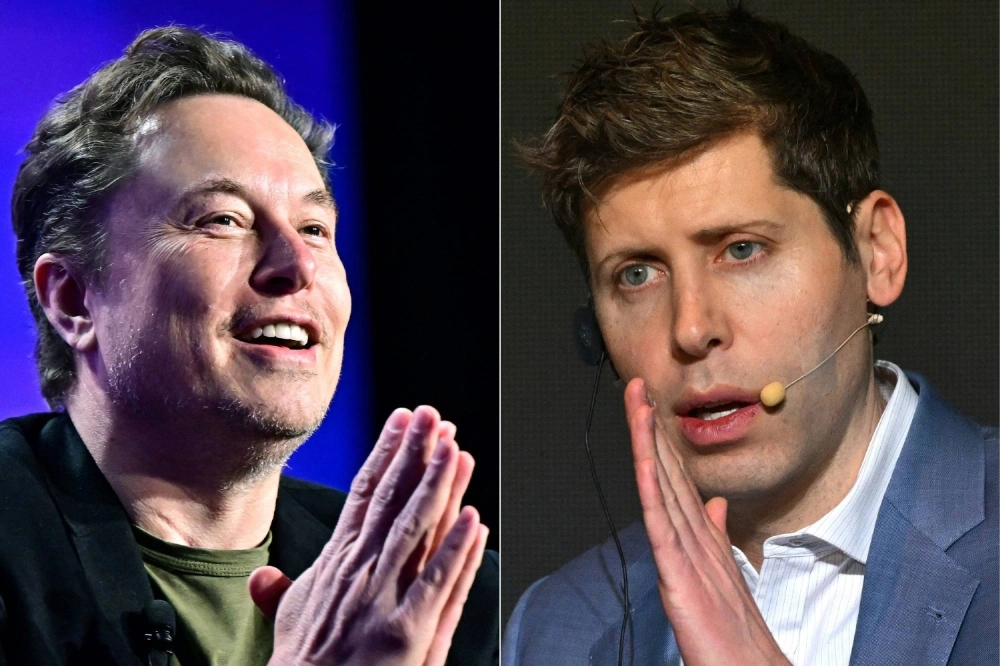Elon Musk (left) in Los Angeles in 2024 and Open AI CEO Sam Altman in Seoul in February. Elon Musk's companies xAI and X filed a sweeping U.S. antitrust lawsuit on Monday against Apple and OpenAI, alleging the tech giants formed an illegal partnership to stifle competition in artificial intelligence and smartphone markets. Elon Musk (left) in Los Angeles in 2024 and Open AI CEO Sam Altman in Seoul in February. Elon Musk's companies xAI and X filed a sweeping U.S. antitrust lawsuit on Monday against Apple and OpenAI, alleging the tech giants formed an illegal partnership to stifle competition in artificial intelligence and smartphone markets.