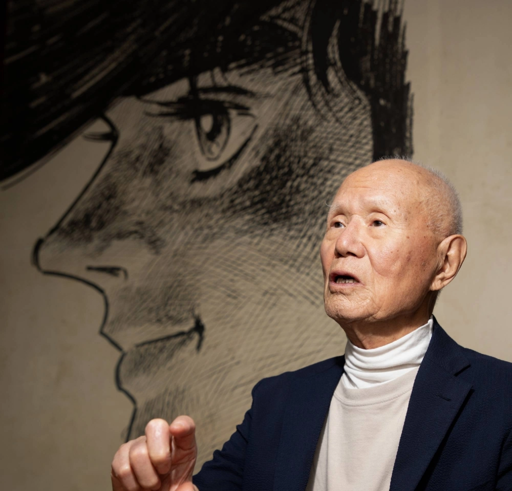 Japanese manga artist Tetsuya Chiba speaks during an interview in Tokyo on July 8. Japanese manga artist Tetsuya Chiba speaks during an interview in Tokyo on July 8.