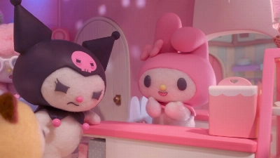 Sanrio characters Kuromi (left) and My Melody star as rival bakers in a big contest in Netflix’s “My Melody & Kuromi.” When mystical forces threaten their world, the pair team up to find a solution. Sanrio characters Kuromi (left) and My Melody star as rival bakers in a big contest in Netflix’s “My Melody & Kuromi.” When mystical forces threaten their world, the pair team up to find a solution.