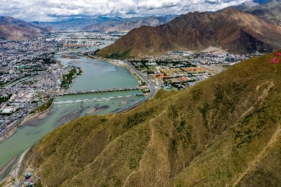 The Lhasa River, a major tributary of the Yarlung Zangbo River, flows near the southern part of the Tibetan capital, Lhasa. China’s new megadam project could become a geopolitical and ecological time bomb. Getty Images The Lhasa River, a major tributary of the Yarlung Zangbo River, flows near the southern part of the Tibetan capital, Lhasa. China’s new megadam project could become a geopolitical and ecological time bomb. Getty Images