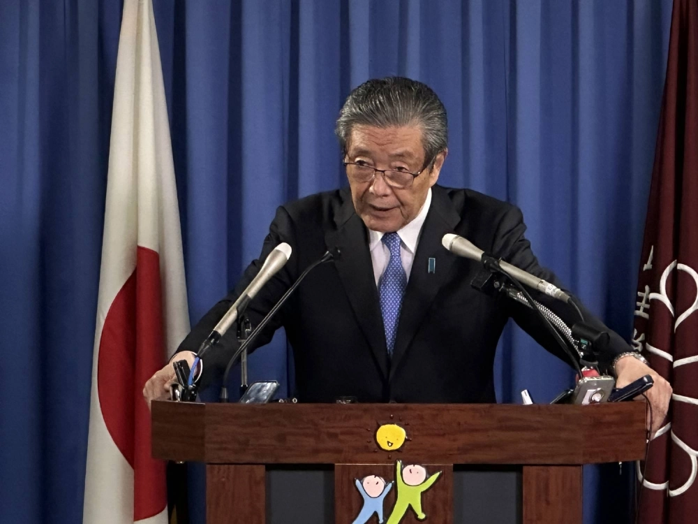 Liberal Democratic Party Secretary-General Hiroshi Moriyama speaks to reporters in Tokyo on Tuesday. Liberal Democratic Party Secretary-General Hiroshi Moriyama speaks to reporters in Tokyo on Tuesday.