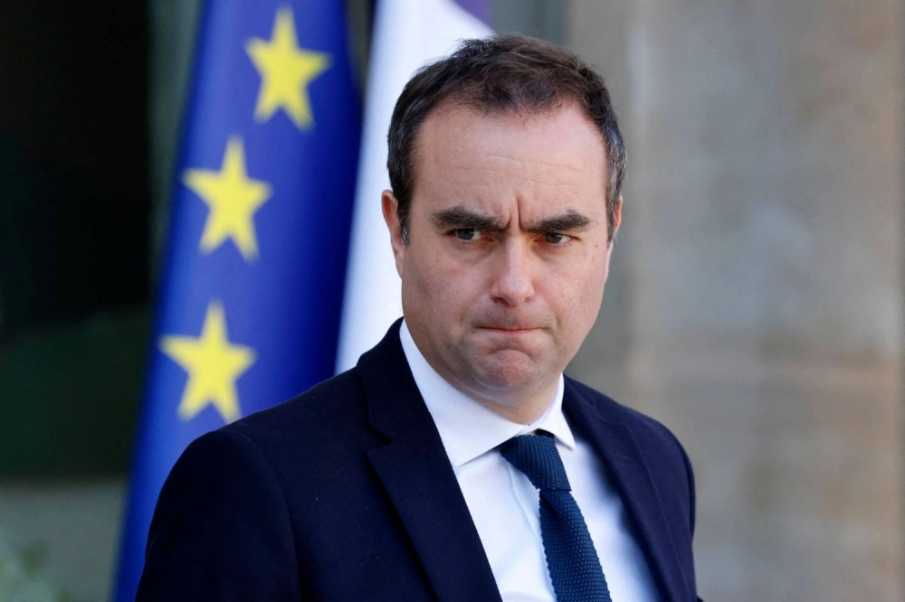 Sebastien Lecornu, France's then-Minister of Armed Forces, leaves the Elysee presidential palace in Paris after a weekly Cabinet meeting on March 5. French President Emmanuel Macron has named Lecornu France’s new prime minister. Sebastien Lecornu, France's then-Minister of Armed Forces, leaves the Elysee presidential palace in Paris after a weekly Cabinet meeting on March 5. French President Emmanuel Macron has named Lecornu France’s new prime minister.
