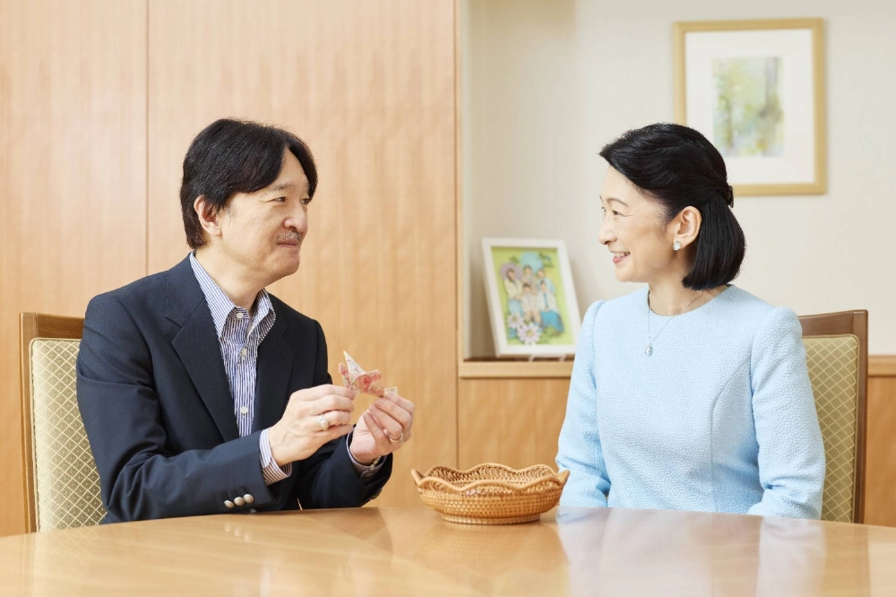 Crown Princess Kiko, who turned 59 on Thursday, and Crown Prince Akishino at their home in Tokyo last month Crown Princess Kiko, who turned 59 on Thursday, and Crown Prince Akishino at their home in Tokyo last month