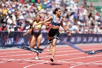 American great Sydney McLaughlin-Levrone will be in the spotlight at National Stadium after making a high-profile switch to the women's 400 meters. | Imagn Images / VIA REUTERS