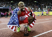 American Noah Lyles, one of track and field's biggest stars, will attempt to defend the 100- and 200-meter titles at this year's world championships.  | REUTERS