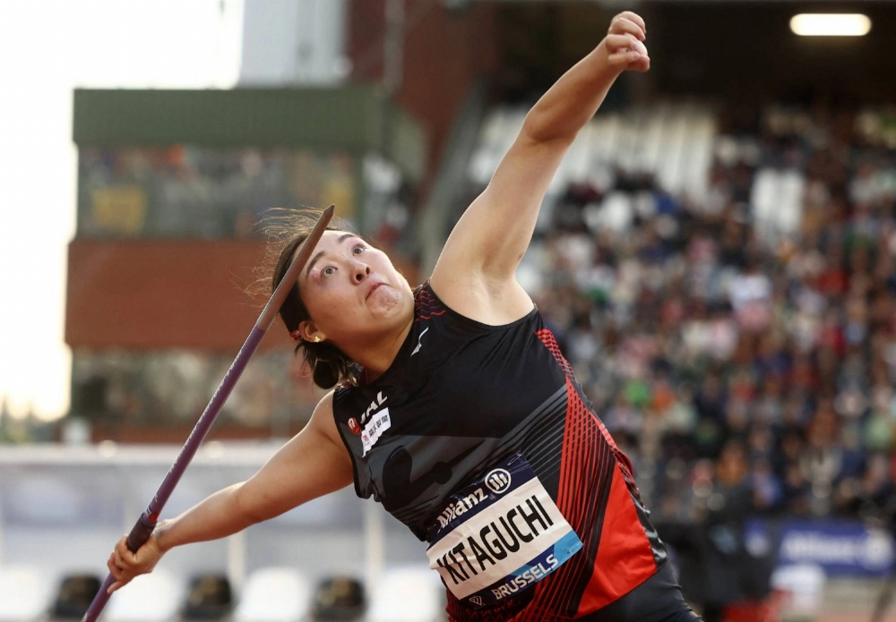 Defending champion javelin thrower Haruka Kitaguchi is likely to be the center of attention for Japanese fans during the World Athletics Championships in Tokyo. Defending champion javelin thrower Haruka Kitaguchi is likely to be the center of attention for Japanese fans during the World Athletics Championships in Tokyo.
