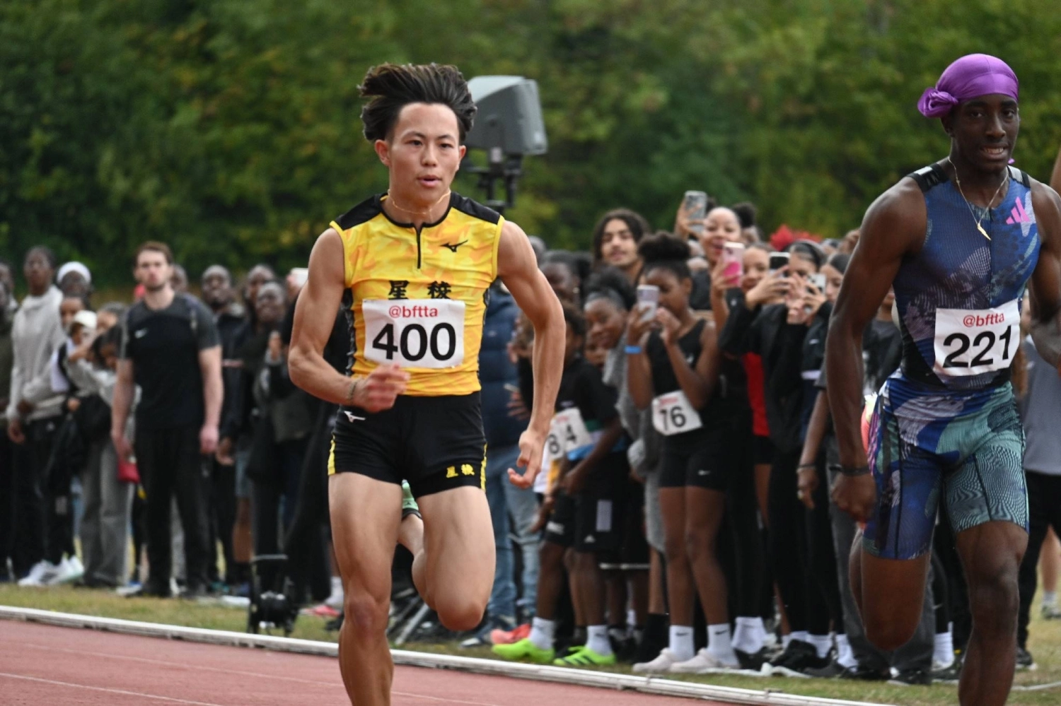 High schooler Sorato Shimizu, seen competing in London last month, broke the U-18 100-meter world record in July.  High schooler Sorato Shimizu, seen competing in London last month, broke the U-18 100-meter world record in July.