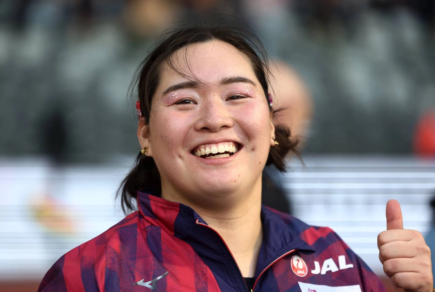 Kitaguchi, seen during an event in September, won gold in the women's javelin throw at the 2023 world championships. Kitaguchi, seen during an event in September, won gold in the women's javelin throw at the 2023 world championships.