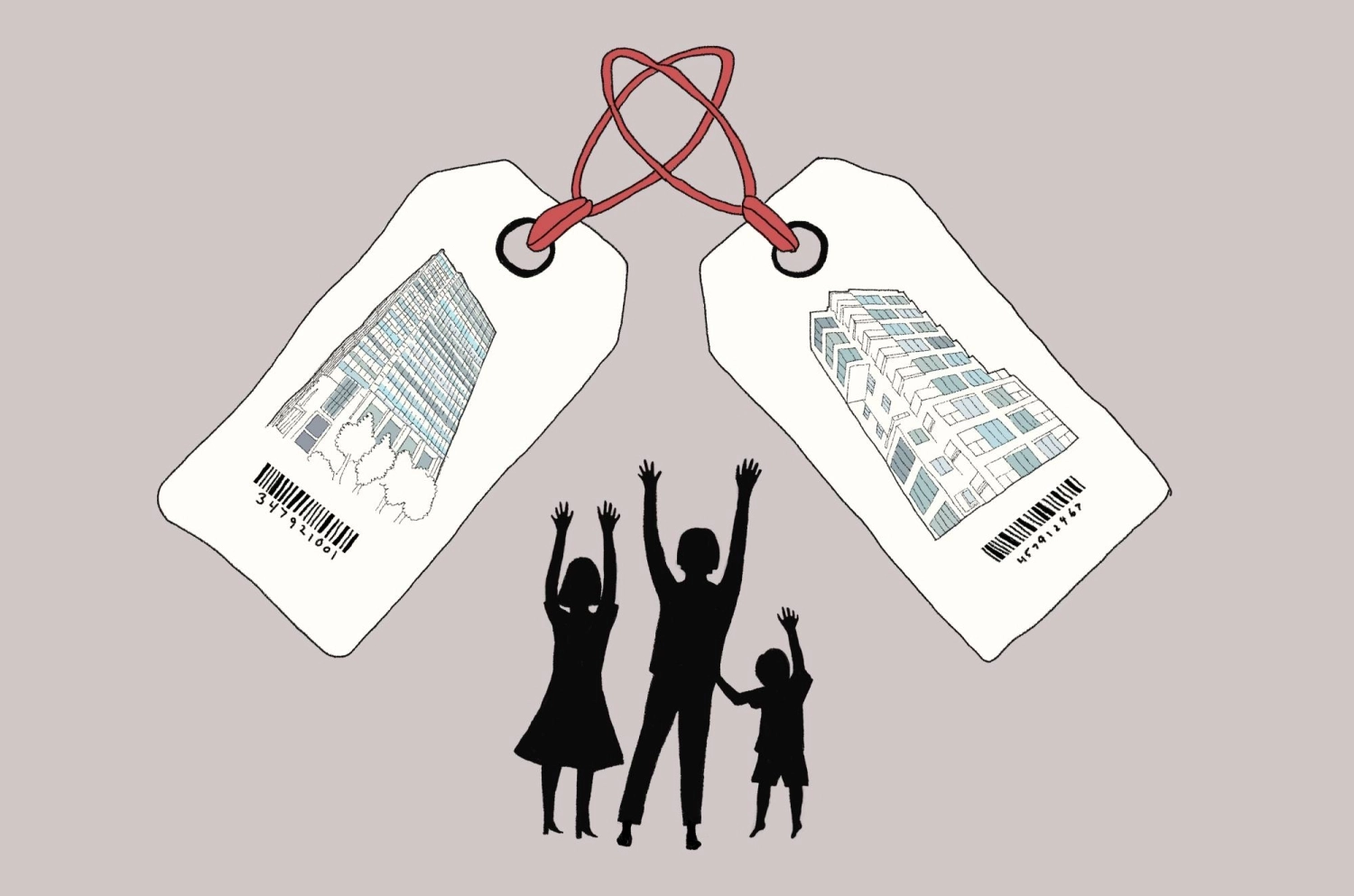 A decade ago, a household
with earnings of ¥8 million could afford to buy a condo in central Tokyo. Now it takes closer to ¥20 million. A decade ago, a household
with earnings of ¥8 million could afford to buy a condo in central Tokyo. Now it takes closer to ¥20 million.