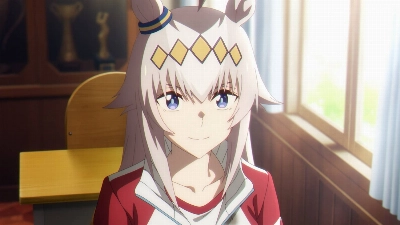 Racehorse Oguri Cap, a superstar stallion of the late 1980s, is reimagined in anime form as a teenage schoolgirl who must perform upbeat idol-pop songs after every victory in “Umamusume: Cinderella Grey.”  Racehorse Oguri Cap, a superstar stallion of the late 1980s, is reimagined in anime form as a teenage schoolgirl who must perform upbeat idol-pop songs after every victory in “Umamusume: Cinderella Grey.”