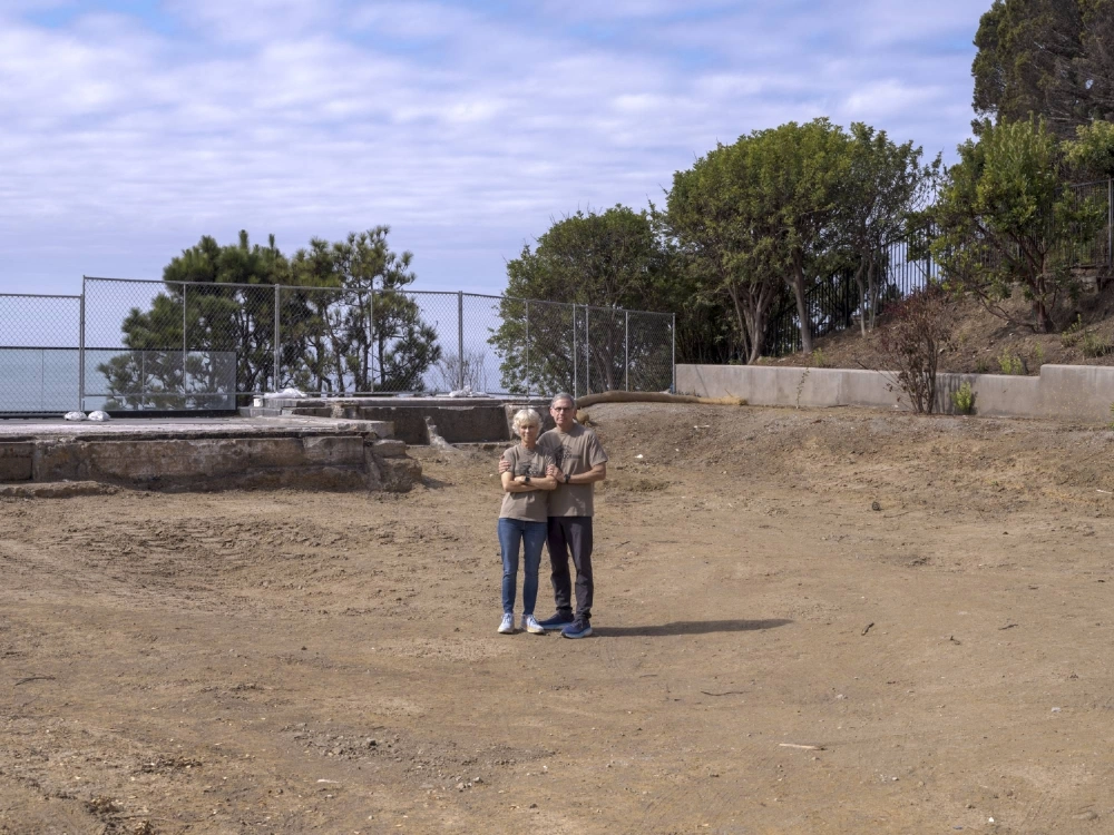 Andy Weyman and Terry Davis are among the many people in Malibu, California, who are waiting to rebuild their home after this year’s California wildfires.  Andy Weyman and Terry Davis are among the many people in Malibu, California, who are waiting to rebuild their home after this year’s California wildfires.
