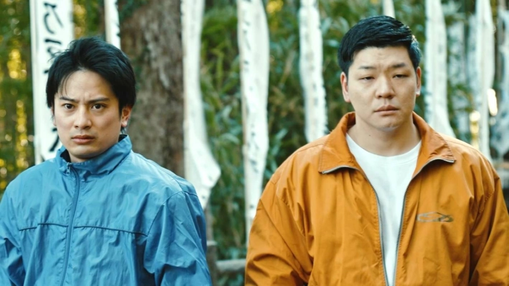 Takuya Matsumoto and Masayuki Ino play hitmen in Yugo Sakamoto’s mockumentary-style action comedy, “Flame Union.” Takuya Matsumoto and Masayuki Ino play hitmen in Yugo Sakamoto’s mockumentary-style action comedy, “Flame Union.”