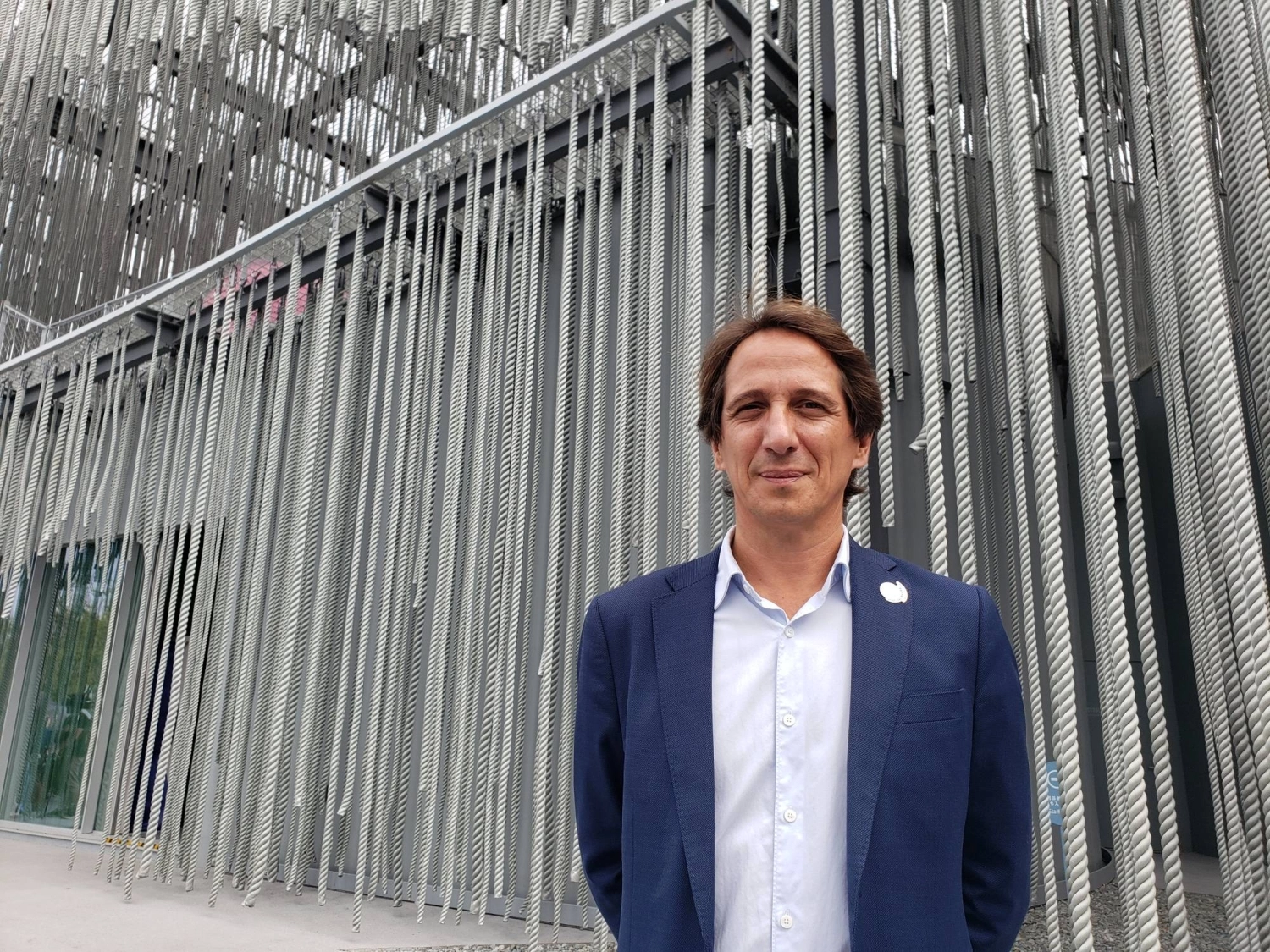 Bernardo Amaral, the director of the Portuguese Pavilion at the Osaka Expo. Bernardo Amaral, the director of the Portuguese Pavilion at the Osaka Expo.