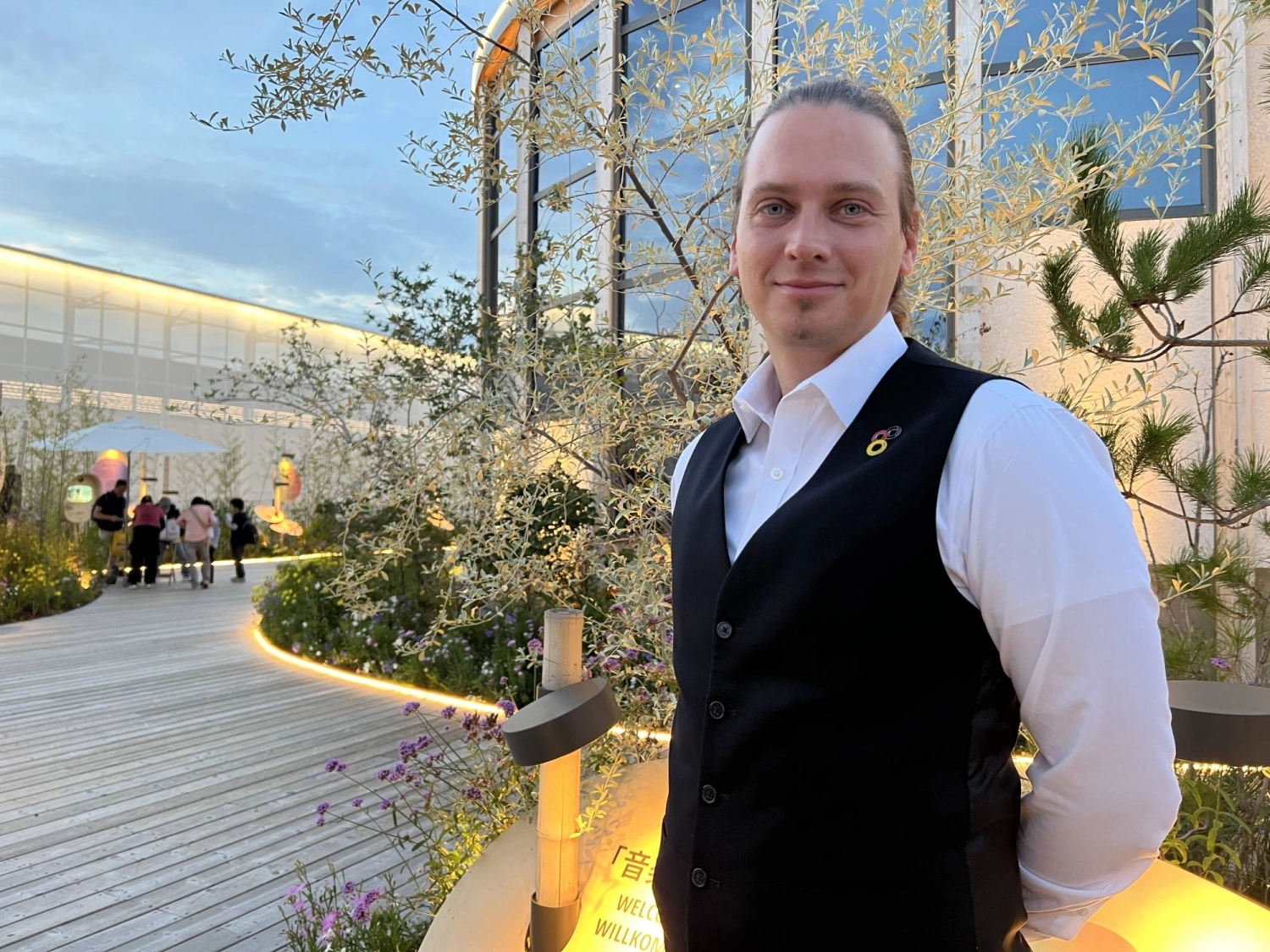 Christopher Hecker, director of the German Pavilion, says he was not surprised that excitement grew for the expo once it opened its doors. Christopher Hecker, director of the German Pavilion, says he was not surprised that excitement grew for the expo once it opened its doors.