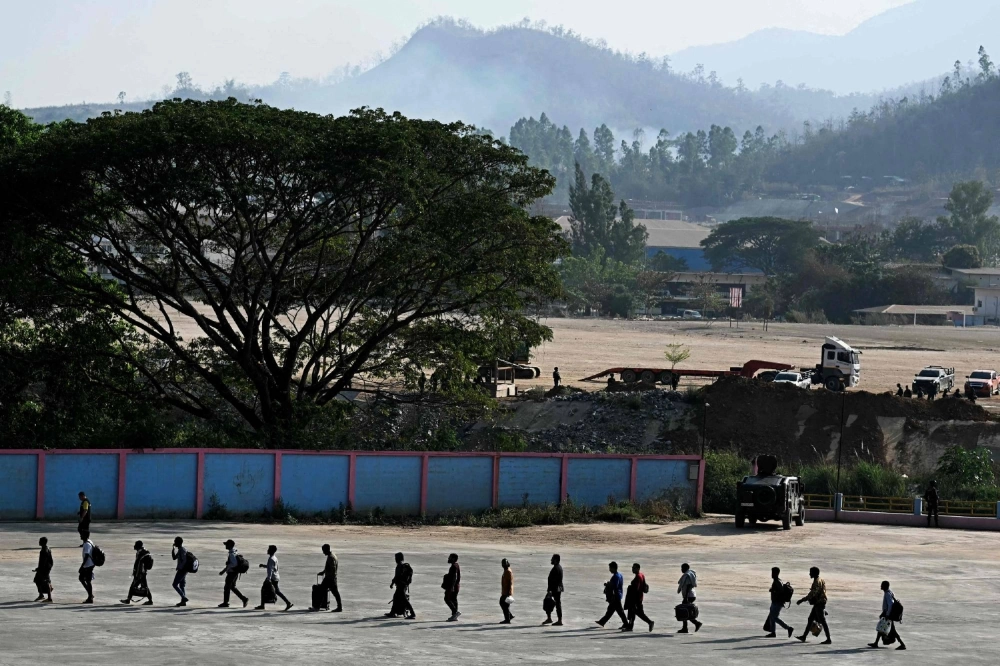 Alleged victims of Myanmar's scam centers in the process of repatriation on Feb. 12. Fraud factories in Myanmar blamed for scamming Chinese and American victims out of billions of dollars are still in business and bigger than ever. Alleged victims of Myanmar's scam centers in the process of repatriation on Feb. 12. Fraud factories in Myanmar blamed for scamming Chinese and American victims out of billions of dollars are still in business and bigger than ever.