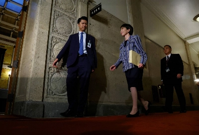Liberal Democratic Party President Sanae Takaichi at the National Diet Building in Tokyo on Monday Liberal Democratic Party President Sanae Takaichi at the National Diet Building in Tokyo on Monday
