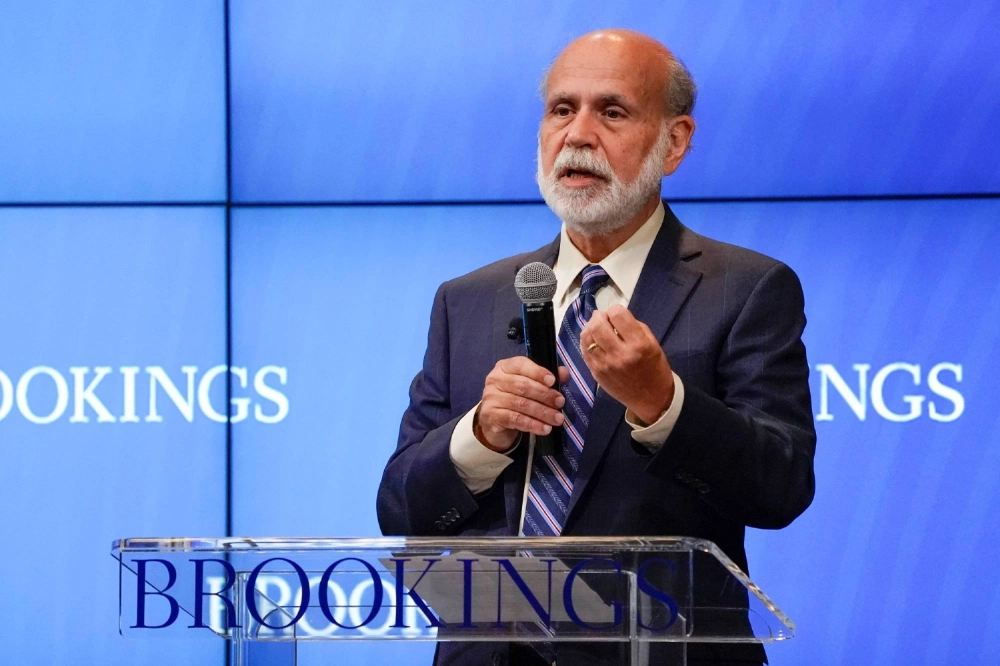 Former Federal Reserve chief Ben Bernanke speaks after he was named among three U.S. economists awarded the Nobel Economics Prize, during a news conference at the Brookings Institution in Washington in October 2022. Former Federal Reserve chief Ben Bernanke speaks after he was named among three U.S. economists awarded the Nobel Economics Prize, during a news conference at the Brookings Institution in Washington in October 2022.
