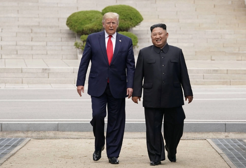 U.S. President Donald Trump meets with North Korean leader Kim Jong Un at the Demilitarized Zone separating the two Koreas, in Panmunjom, South Korea, on June 30, 2019. U.S. President Donald Trump meets with North Korean leader Kim Jong Un at the Demilitarized Zone separating the two Koreas, in Panmunjom, South Korea, on June 30, 2019.