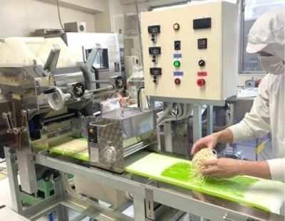 A Nishiyama Seimen employee works at its factory in Sapporo. A Nishiyama Seimen employee works at its factory in Sapporo.