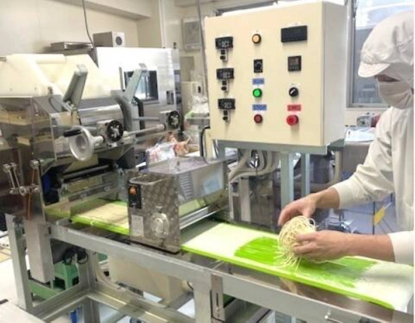 A Nishiyama Seimen employee works at its factory in Sapporo. A Nishiyama Seimen employee works at its factory in Sapporo.