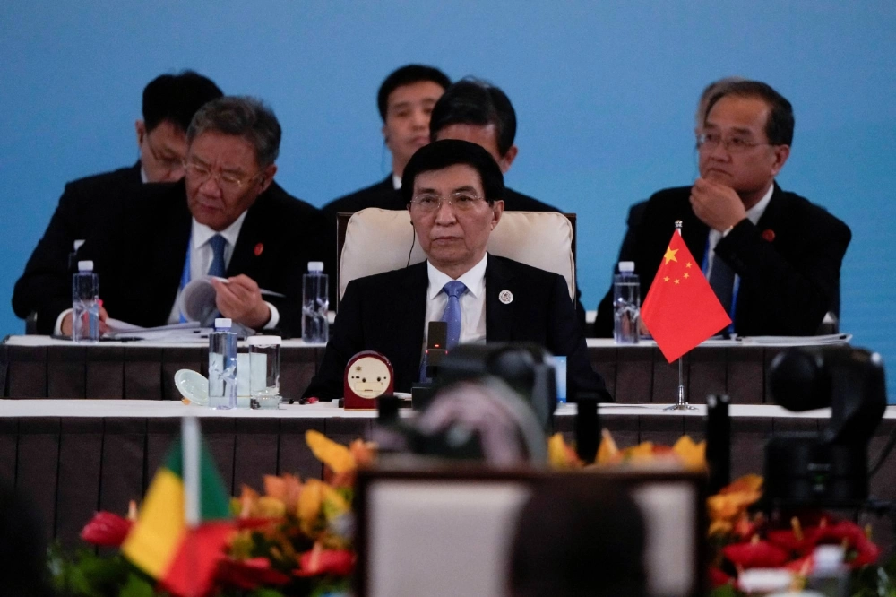 Wang Huning, China's No. 4 official, attends a high-level meeting on industrialization and agricultural modernization, on the sidelines of the China Africa Forum in Beijing in September last year.  Wang Huning, China's No. 4 official, attends a high-level meeting on industrialization and agricultural modernization, on the sidelines of the China Africa Forum in Beijing in September last year.