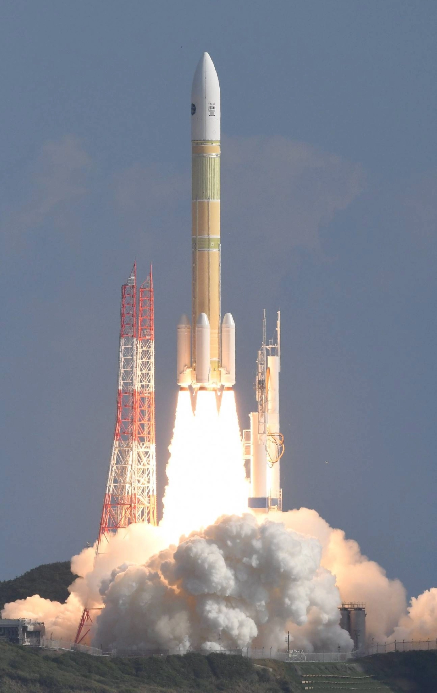 The seventh H3 rocket carrying the newly developed HTV-X resupply vehicle is launched from the Tanegashima Space Center in Kagoshima Prefecture on Sunday. The seventh H3 rocket carrying the newly developed HTV-X resupply vehicle is launched from the Tanegashima Space Center in Kagoshima Prefecture on Sunday.