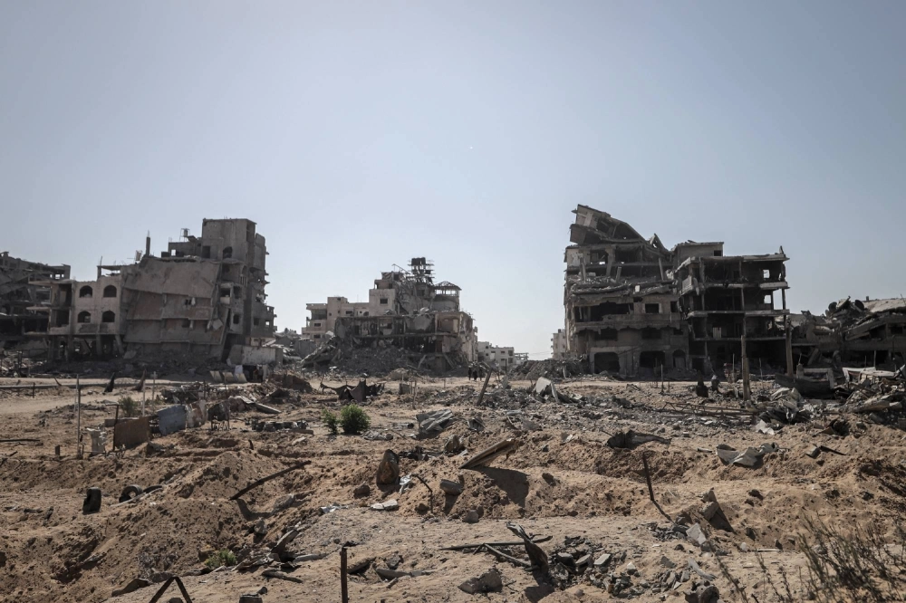 Destroyed buildings and razed land in Gaza City on Oct. 19 Destroyed buildings and razed land in Gaza City on Oct. 19