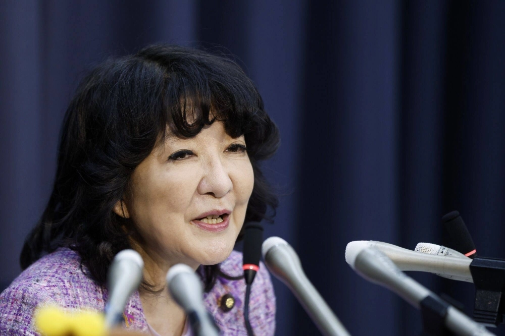 Finance Minister Satsuki Katayama speaks at a news conference in Tokyo last week. Finance Minister Satsuki Katayama speaks at a news conference in Tokyo last week.
