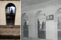 Shimbashi Station’s “phantom platform,” used for just eight months in 1939, remains virtually untouched 86 years later. A glimpse of the station in its heyday, when the station name’s kanji was written right to left. 
 | JOHAN BROOKS; COURTESY OF TOKYO METRO