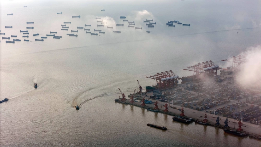 The Port of Nansha in Guangzhou, China The Port of Nansha in Guangzhou, China