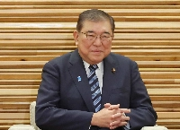 Former Prime Minister Shigeru Ishiba calls for the swift restoration of a deleted section of a 1940 parliamentary record containing an anti-military speech criticizing Japan's war with China, on Monday.  | JIJI