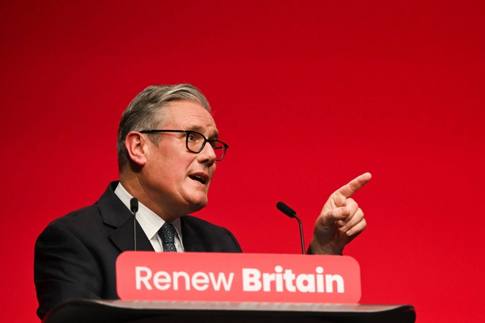 U.K. Prime Minister Keir Starmer delivers his keynote speech at the Labour Party annual conference in Liverpool, U.K., on Sept. 30. U.K. Prime Minister Keir Starmer delivers his keynote speech at the Labour Party annual conference in Liverpool, U.K., on Sept. 30.