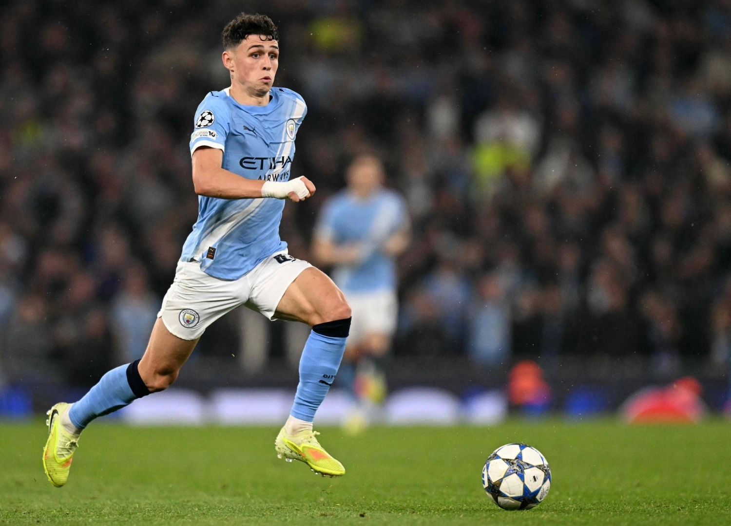 Foden con el Manchester City.