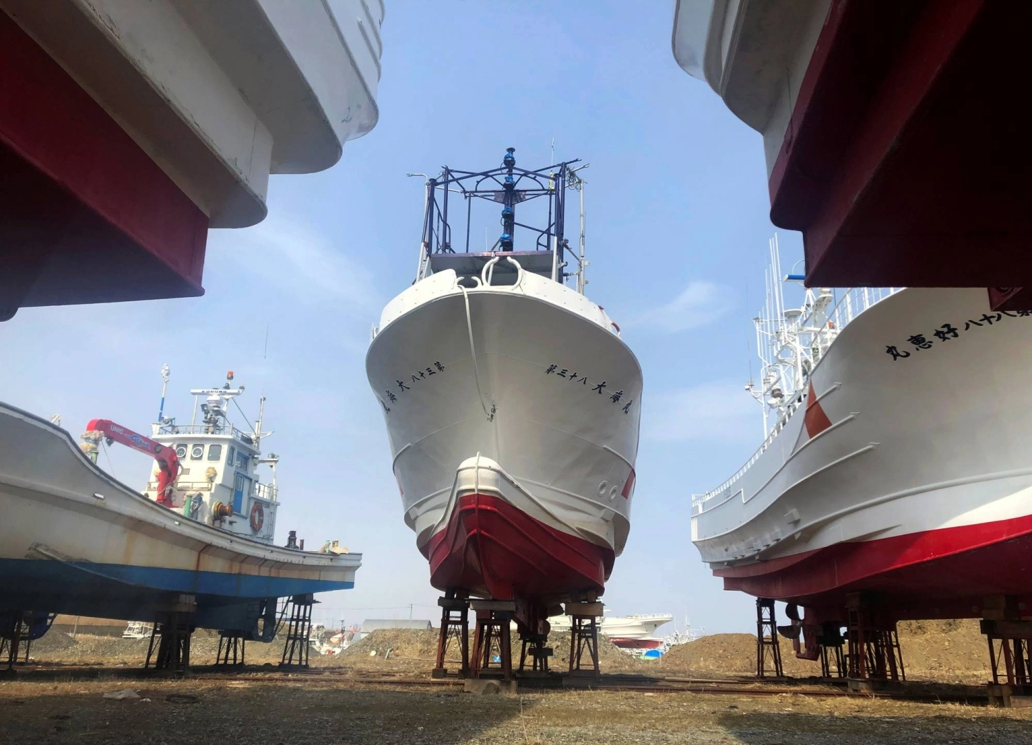Fishing boats that were due to depart for salmon and trout fishing sit perched on stilts at Habomai port in Nemuro, Hokkaido, in April 2022. Per the Hokkaido government, the prefecture's 2025’s salmon catch through mid-December hauled in about five times fewer salmon than the 2022 total. Fishing boats that were due to depart for salmon and trout fishing sit perched on stilts at Habomai port in Nemuro, Hokkaido, in April 2022. Per the Hokkaido government, the prefecture's 2025’s salmon catch through mid-December hauled in about five times fewer salmon than the 2022 total.
