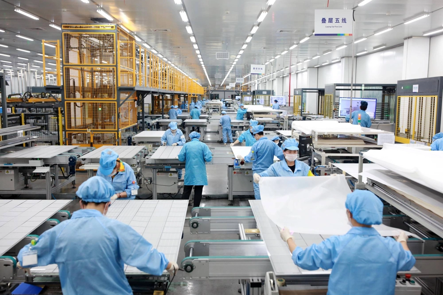 Employees work on photovoltaic solar panels at a factory in Ningbo, China, in 2019. Low prices, state subsidies, and access to cheap inputs have made it difficult for solar manufacturers in Europe, Japan, South Korea and the U.S. to compete with China on price. Employees work on photovoltaic solar panels at a factory in Ningbo, China, in 2019. Low prices, state subsidies, and access to cheap inputs have made it difficult for solar manufacturers in Europe, Japan, South Korea and the U.S. to compete with China on price.