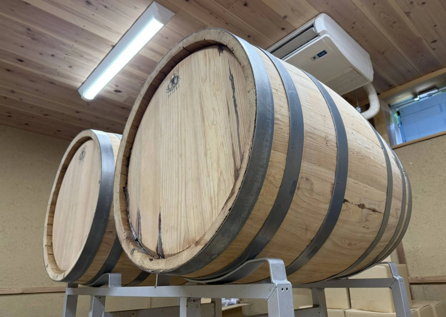 Musashi Winery sources a variety of barrels from Ariake Sangyo cooperage.