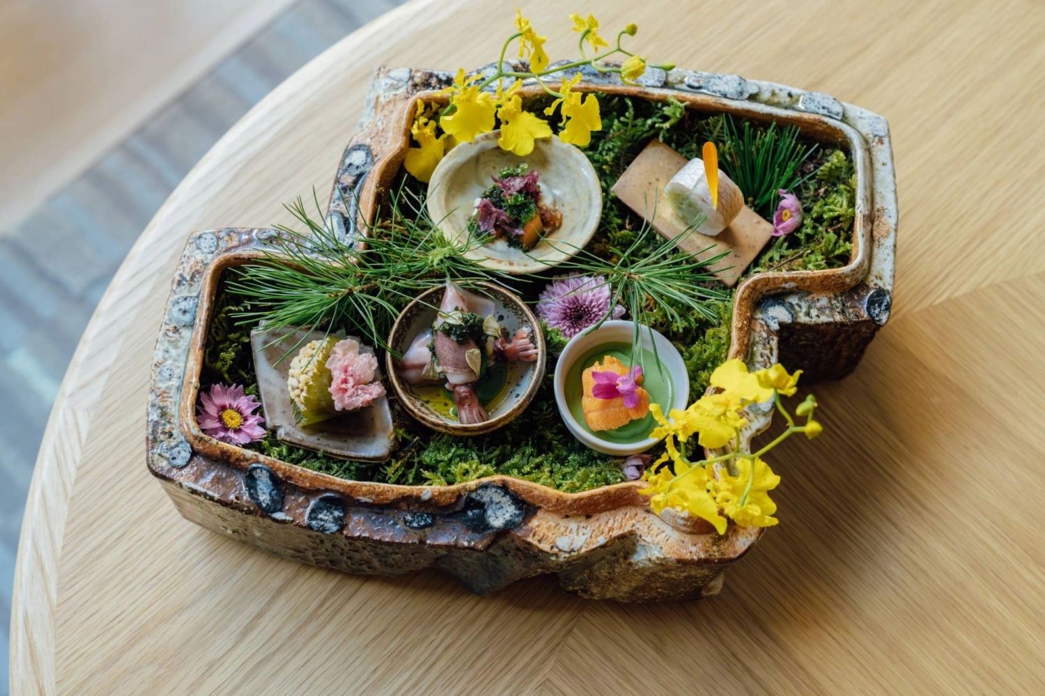 SoNoMa’s early spring menu opens with an array of small dishes that capture the season. SoNoMa’s early spring menu opens with an array of small dishes that capture the season.