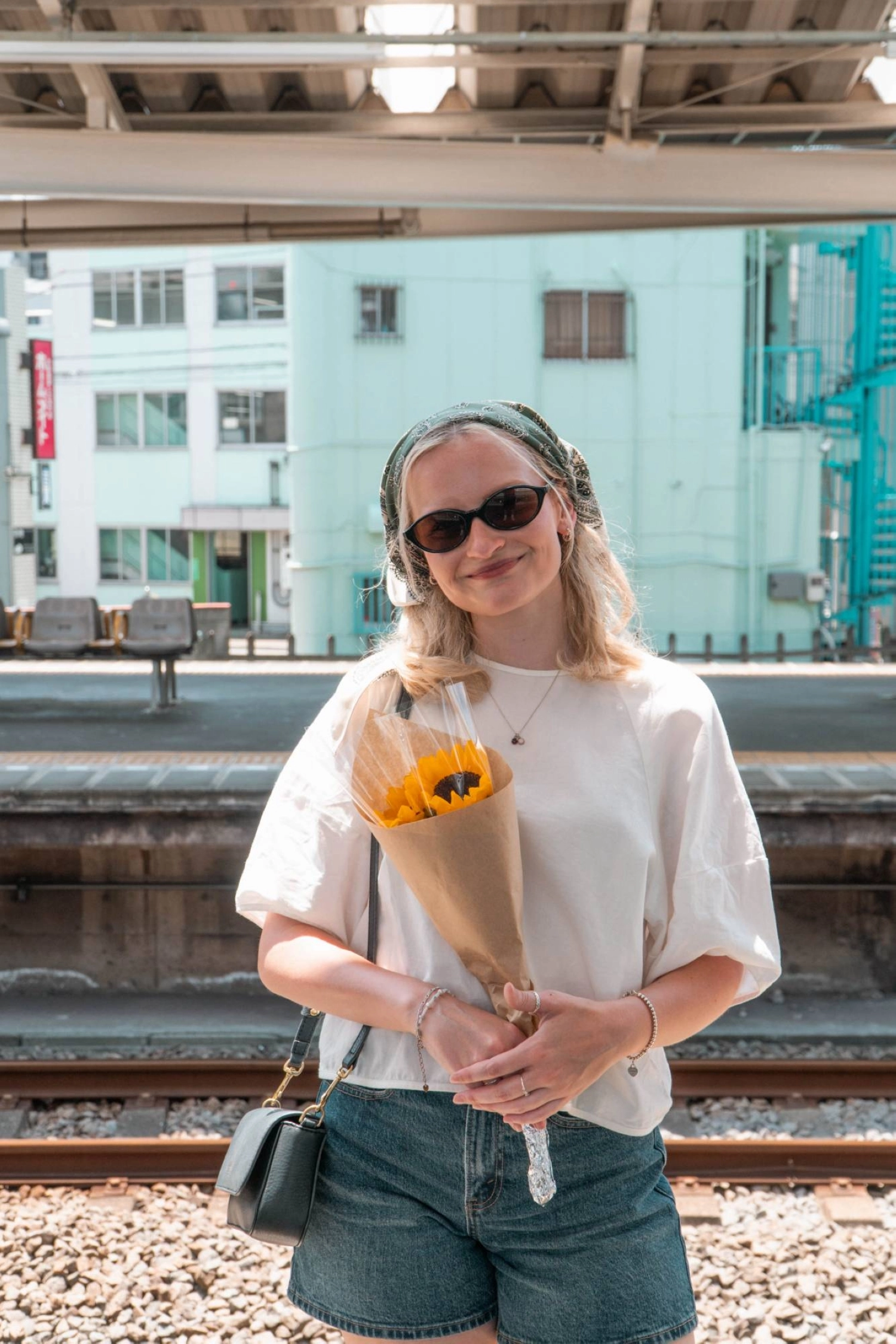 For Katie Ham, seeing Kiyose's magnificent sunflowers on Tokyo's hottest day of the year was a major dose of climate shock. For Katie Ham, seeing Kiyose's magnificent sunflowers on Tokyo's hottest day of the year was a major dose of climate shock.