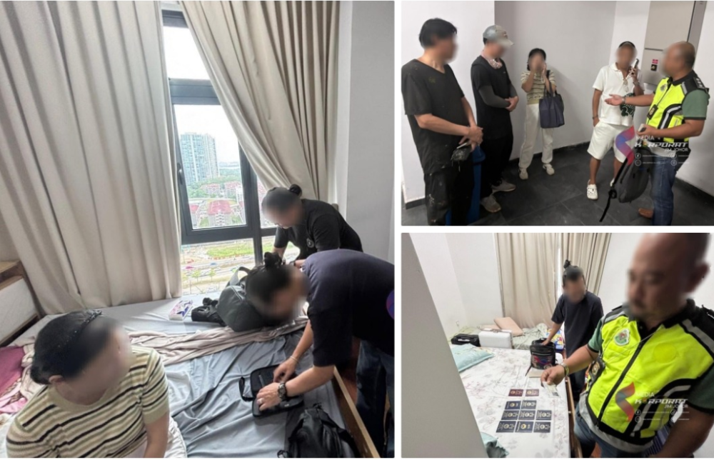 Johor immigration swoops on luxury apartment, detains Chinese nationals with fake Mexican passport The Johor Immigration Department detained four Chinese nationals for using fake passports and overstaying in the country. — Bernama pic