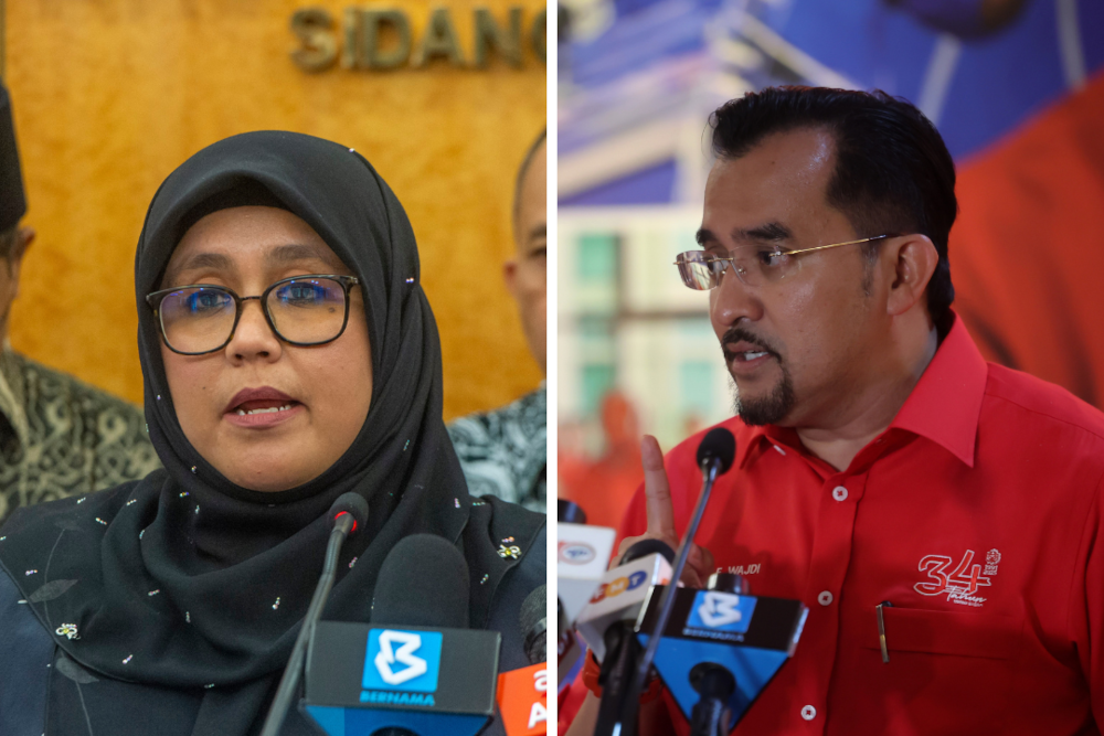 High Court in Melaka orders Mas Ermieyati to pay RM50,000 in damages and apologise to MARA, Asyraf Wajdi over defamatory statements Lawyer Adnan Seman @ Abdullah, representing Datuk Asyraf Wajdi Dusuki, said the court also ordered Datuk Mas Ermieyati Samsudin to issue a public apology within 14 days and to withdraw three videos and related statements posted on social media that defamed MARA and his client. — Shafwan Zaidon/Bernama pics