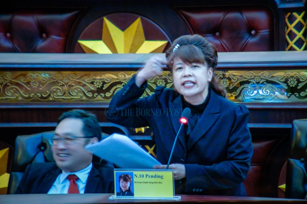 DAP rep questions transparency of Sarawak foreign worker scheme involving nearly RM200m in fees DAP's Violet Yong claimed there is no clear explanation on how FWTA is embedded within the state government system. — The Borneo Post pic
