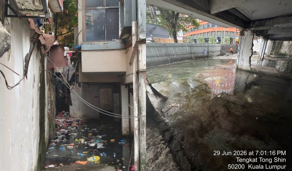 DBKL orders immediate clean-up after viral video reignites scrutiny of Hicks Flats in Bukit Bintang Rubbish-clogged common areas at Hicks Flats (left) and cleaning works underway (right) after Kuala Lumpur City Hall (DBKL) ordered immediate action following a viral YouTube video that spotlighted the apartment block’s poor condition. — Pictures courtesy of DBKL