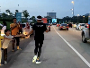 Cheered on by ‘sea of people’, Syed Saddiq’s charity run races past RM54,000 on opening day Syed Saddiq Syed Abdul Rahman greets supporters during the first day of his 170km charity run to Muar, which raised RM54,692 towards its RM200,000 fundraising target. — Facebook video screengrab